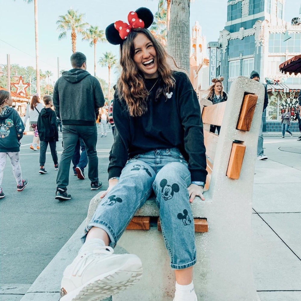 Disney x H&M Mickey Mouse jeans size 8